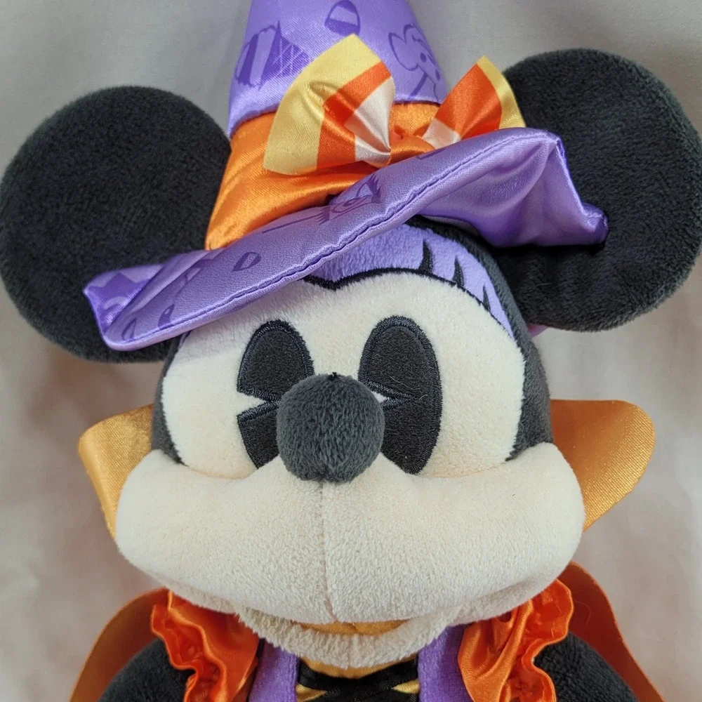 Disney Store Minnie Mouse Plush Purple Halloween Witch Costume 2020 Cape